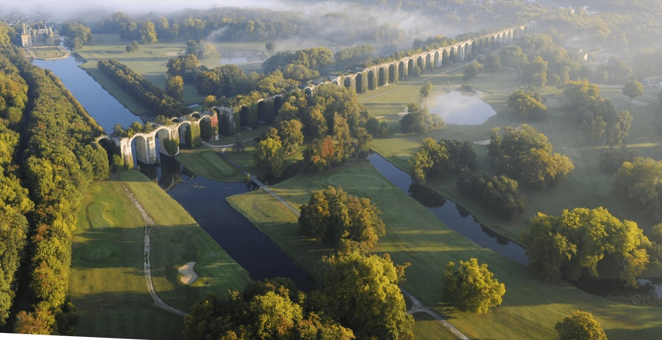 Vue aérienne Golf du Château de Maintenon